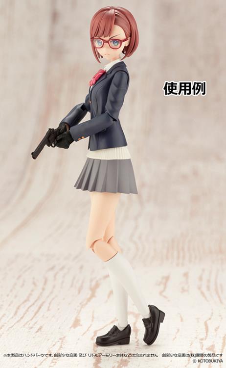 Little Armory LAOP13 Sousai Shoujo Teien Tactical Gloves & Revolver Set (Black) 1/12 Scale Accessory Set Gallery Image 7