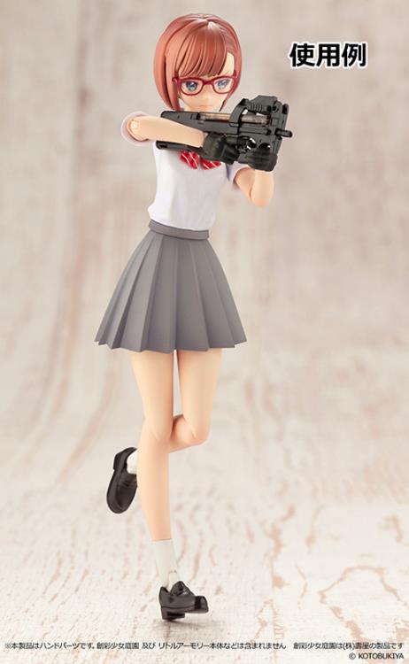 Little Armory LAOP13 Sousai Shoujo Teien Tactical Gloves & Revolver Set (Black) 1/12 Scale Accessory Set Gallery Image 8