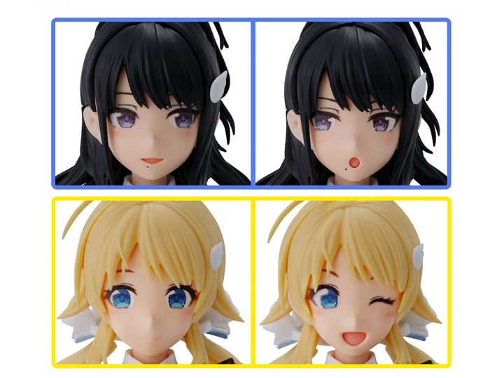 The Idolmaster: Shiny Colors 30 Minutes Sisters Option Hair Style & Face Parts (Kazano Hiori & Hachimiya Meguru) Accessory Kit Set Gallery Image 1