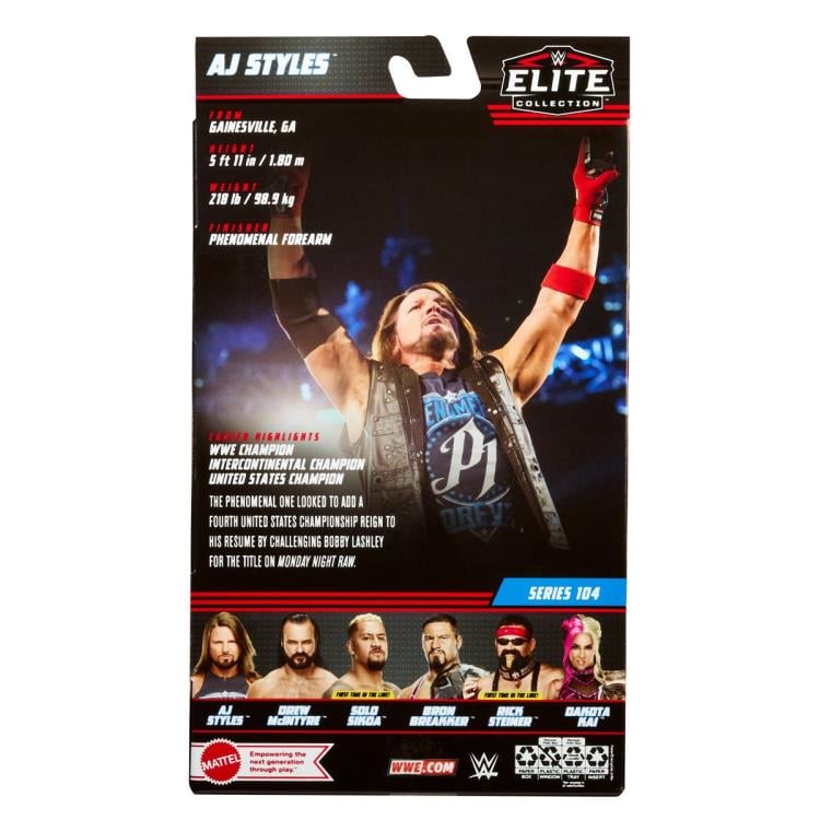 WWE Elite Collection Series 104 AJ Styles Gallery Image 9