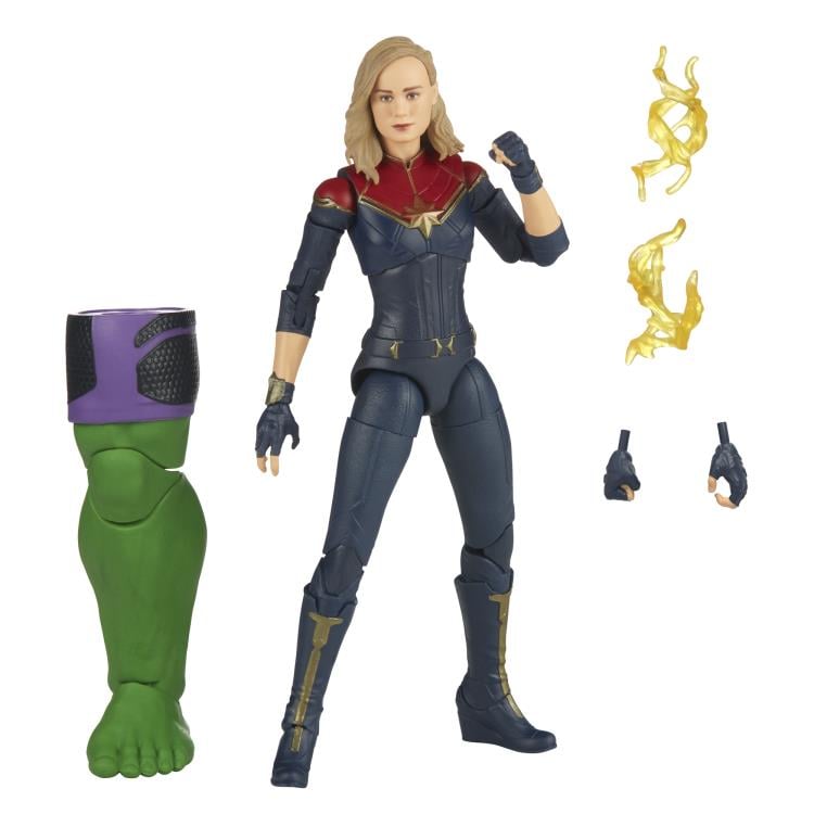 The Marvels Marvel Legends Captain Marvel Action Figure (Totally Awesome Hulk BAF) Gallery Image 7