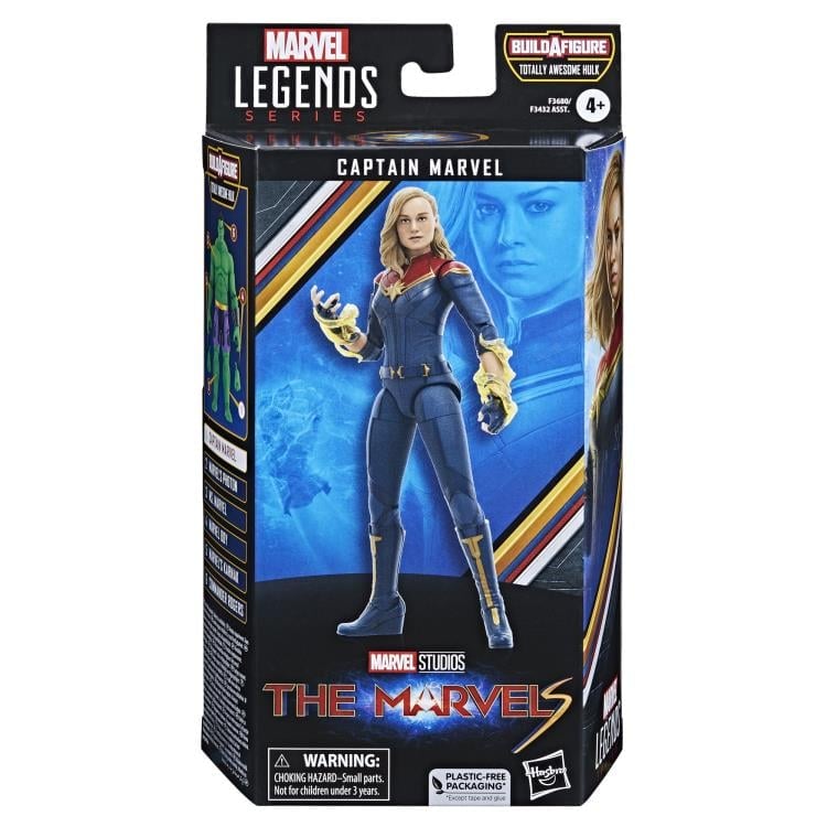 The Marvels Marvel Legends Captain Marvel Action Figure (Totally Awesome Hulk BAF) Gallery Image 8