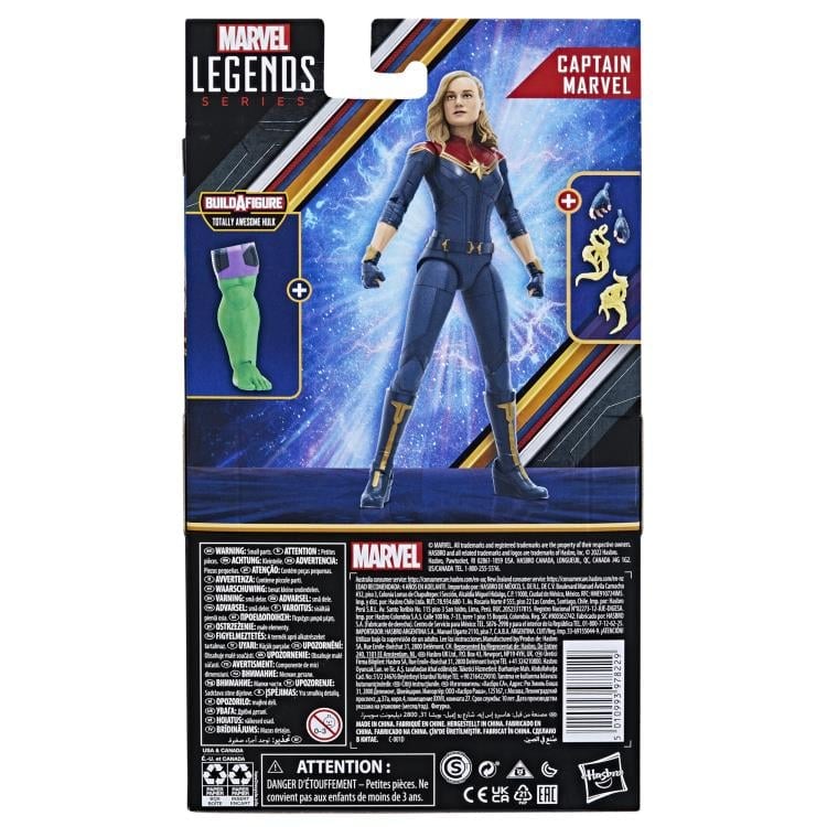The Marvels Marvel Legends Captain Marvel Action Figure (Totally Awesome Hulk BAF) Gallery Image 9
