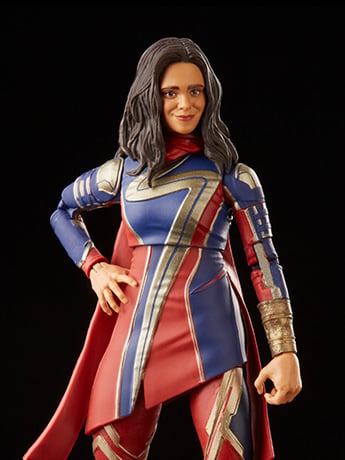 The Marvels Marvel Legends Ms. Marvel Action Figure (Totally Awesome Hulk BAF) Gallery Image 2