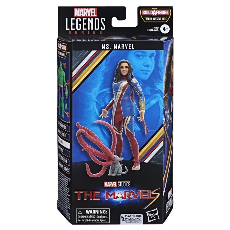 The Marvels Marvel Legends Ms. Marvel Action Figure (Totally Awesome Hulk BAF) Gallery Image 9