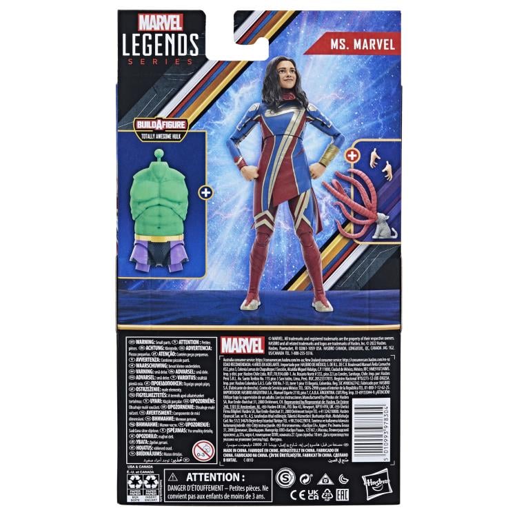 The Marvels Marvel Legends Ms. Marvel Action Figure (Totally Awesome Hulk BAF) Gallery Image 10