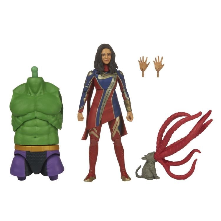 The Marvels Marvel Legends Ms. Marvel Action Figure (Totally Awesome Hulk BAF) Gallery Image 7