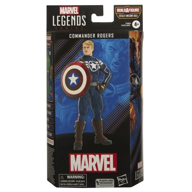 Marvel Legends Commander Rogers Action Figure (Totally Awesome Hulk BAF) Gallery Image 9