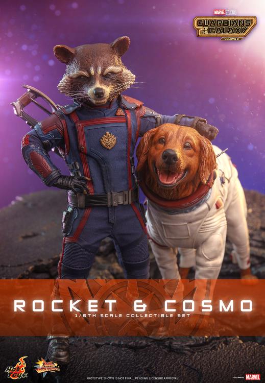 Guardians of the Galaxy Vol. 3 MMS708 Rocket and Cosmo 1/6th Scale Collectible Figure Set Gallery Image 19