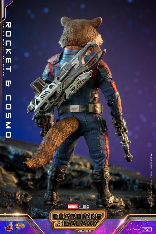 Guardians of the Galaxy Vol. 3 MMS708 Rocket and Cosmo 1/6th Scale Collectible Figure Set Gallery Image 9