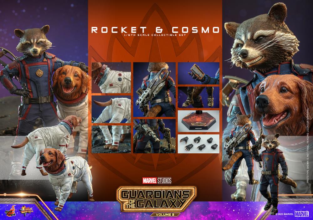 Guardians of the Galaxy Vol. 3 MMS708 Rocket and Cosmo 1/6th Scale Collectible Figure Set Gallery Image 20