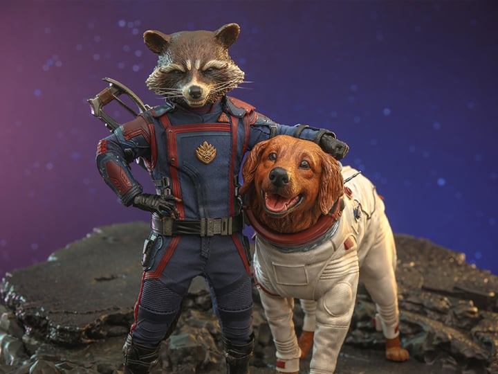Guardians of the Galaxy Vol. 3 MMS708 Rocket and Cosmo 1/6th Scale Collectible Figure Set Gallery Image 1