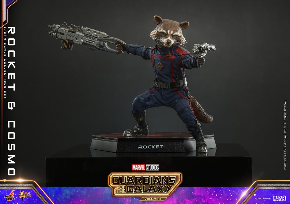 Guardians of the Galaxy Vol. 3 MMS708 Rocket and Cosmo 1/6th Scale Collectible Figure Set Gallery Image 17
