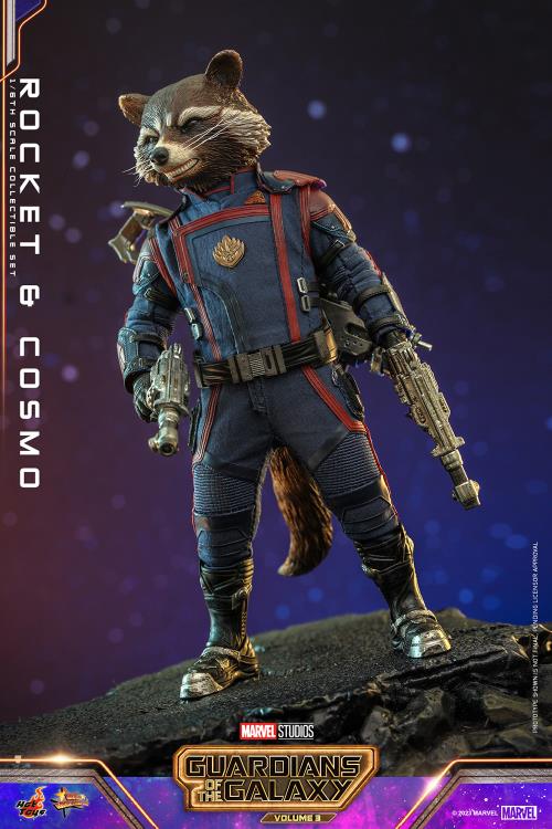 Guardians of the Galaxy Vol. 3 MMS708 Rocket and Cosmo 1/6th Scale Collectible Figure Set Gallery Image 8