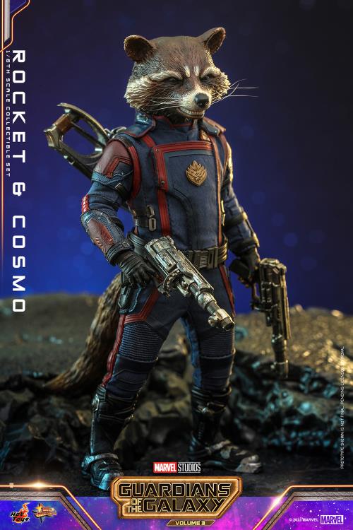 Guardians of the Galaxy Vol. 3 MMS708 Rocket and Cosmo 1/6th Scale Collectible Figure Set Gallery Image 7
