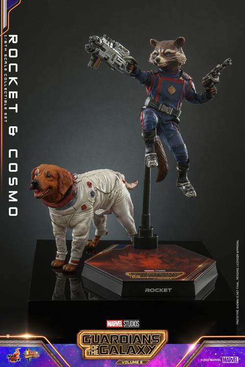 Guardians of the Galaxy Vol. 3 MMS708 Rocket and Cosmo 1/6th Scale Collectible Figure Set Gallery Image 18