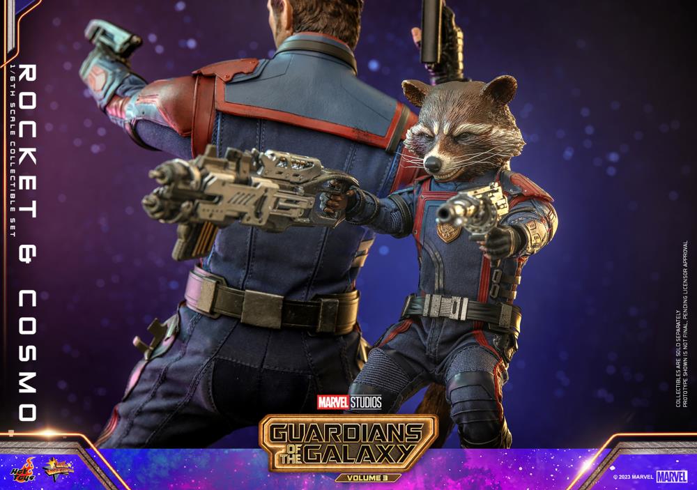 Guardians of the Galaxy Vol. 3 MMS708 Rocket and Cosmo 1/6th Scale Collectible Figure Set Gallery Image 13
