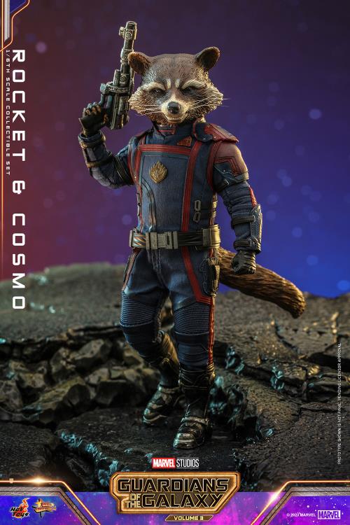 Guardians of the Galaxy Vol. 3 MMS708 Rocket and Cosmo 1/6th Scale Collectible Figure Set Gallery Image 10