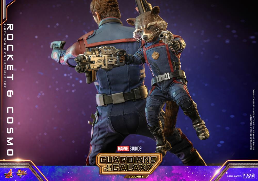 Guardians of the Galaxy Vol. 3 MMS708 Rocket and Cosmo 1/6th Scale Collectible Figure Set Gallery Image 12