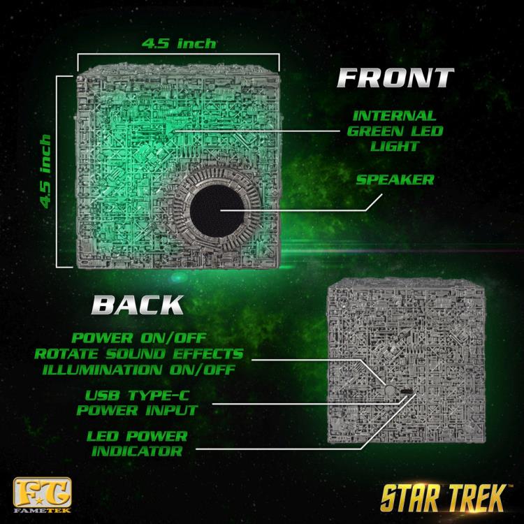 Star Trek: The Next Generation Borg Cube Bluetooth Speaker Gallery Image 4