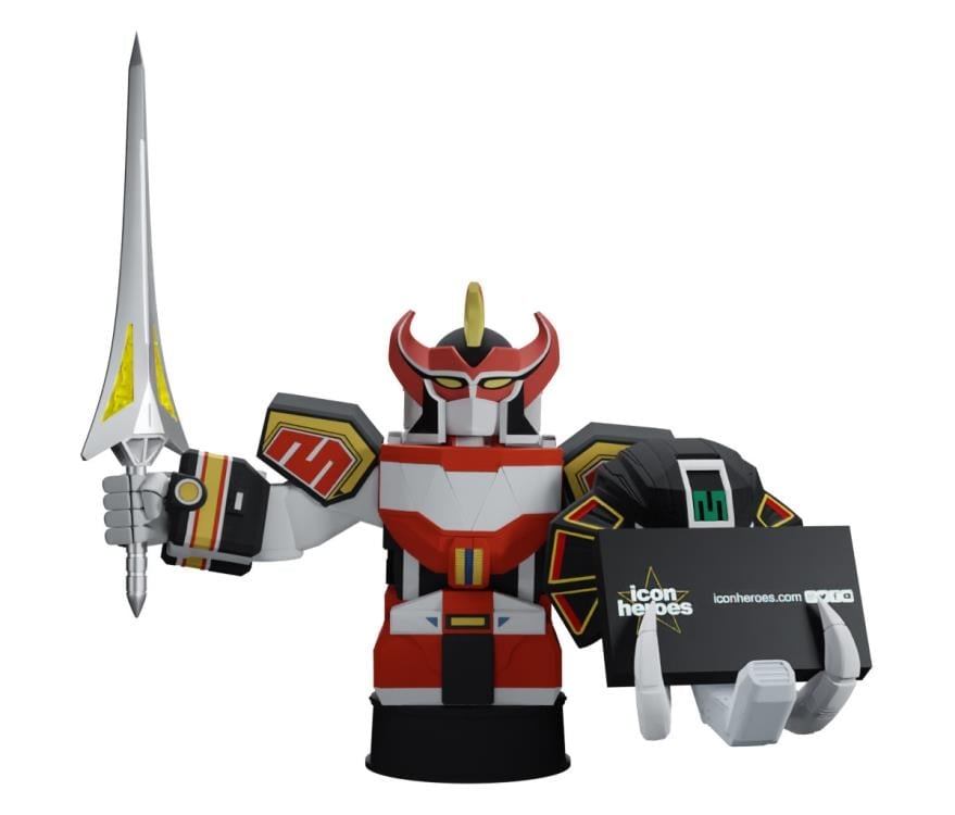 Mighty Morphin Power Rangers Megazord Mini Bust Card Holder with Power Sword Letter Opener Gallery Image 4