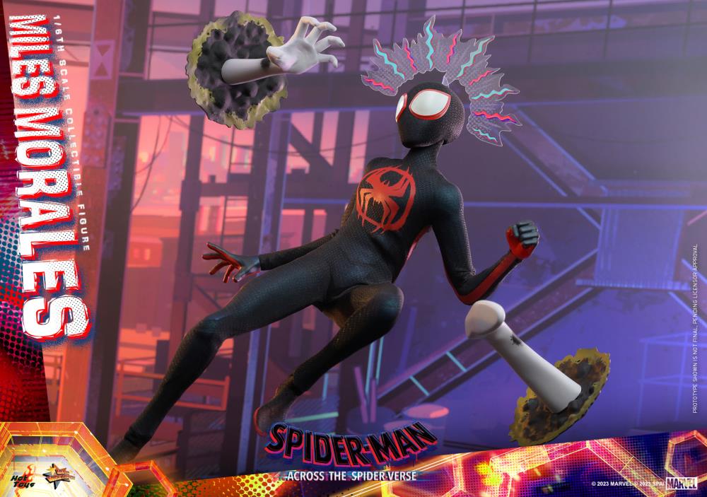Spider-Man: Across The Spider-Verse: Part One MMS710 Spider-Man (Miles Morales) 1/6th Scale Collectible Figure Gallery Image 13