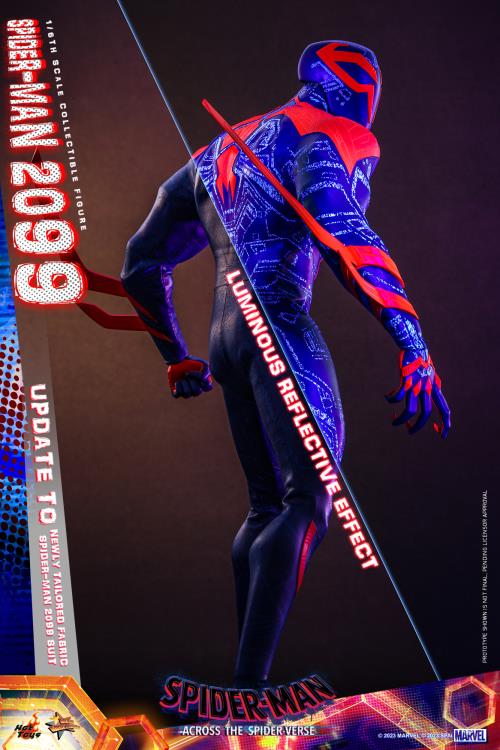 Spider-Man: Across The Spider-Verse: Part One MMS711 Spider-Man 2099 1/6th Scale Collectible Figure Gallery Image 5