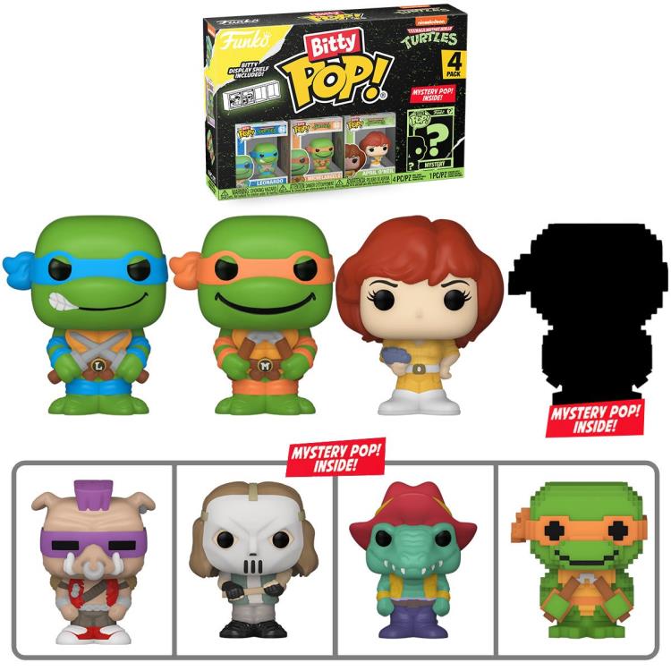Teenage Mutant Ninja Turtles Bitty Pop! Leonardo Four-Pack Gallery Image 3
