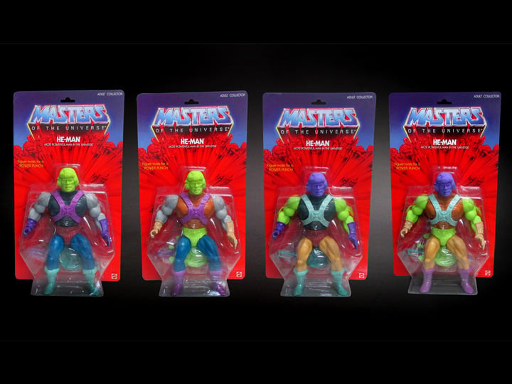 MOTU Giants He-Man (Test Shot Colorway) Case of 4 SDCC 2015 Exclusive
