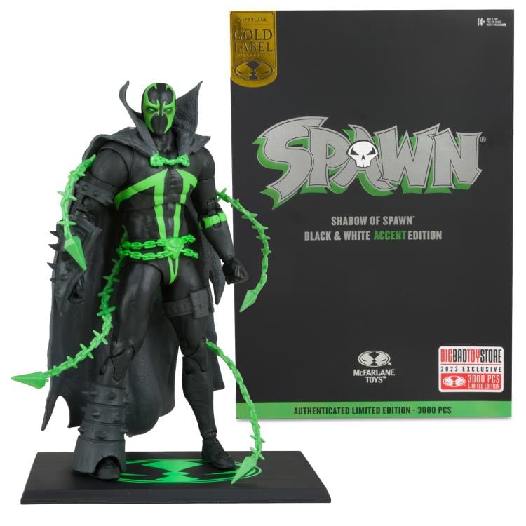 Spawn's Universe Spawn (Shadow of Spawn) BBTS Exclusive Limited Black & White Accent Edition Figure Gallery Image 10