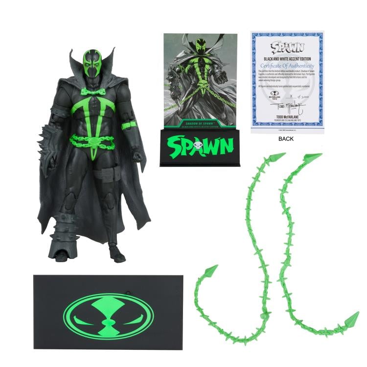 Spawn's Universe Spawn (Shadow of Spawn) BBTS Exclusive Limited Black & White Accent Edition Figure Gallery Image 9