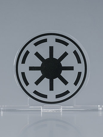 Star Wars Galactic Republic Acrylic Logo Display EX Exclusive Gallery Image 2