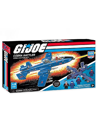 G.I. Joe Military Vehicle Toy Construction Cobra Rattler Building Kit