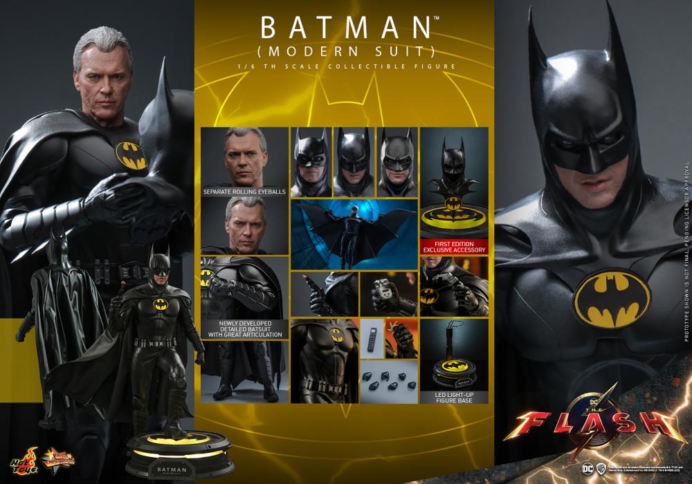 The Flash (2023) MMS712 Batman (Modern Suit) 1/6th Scale Collectible Figure Gallery Image 25