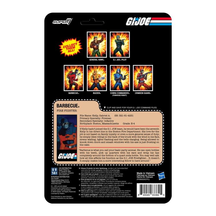 G.I. Joe ReAction Barbecue Figure Gallery Image 5