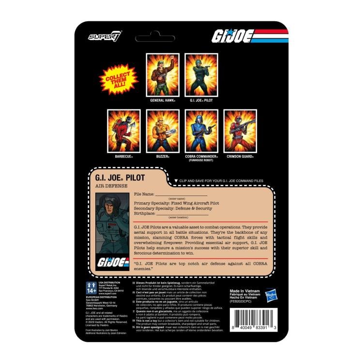 G.I. Joe ReAction Joe Pilot Facemask Figure Gallery Image 6