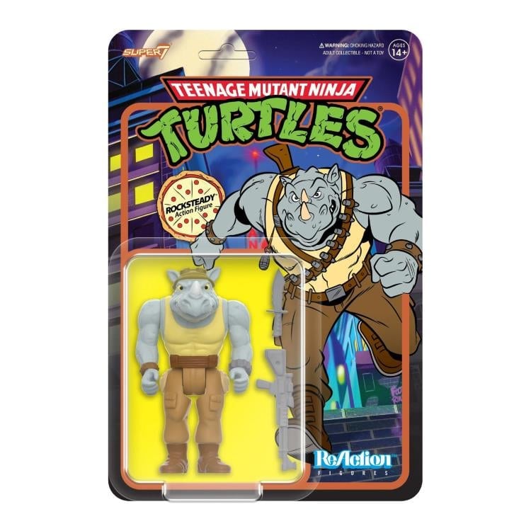 Teenage Mutant Ninja Turtles ReAction Rocksteady (Cartoon) Figure Gallery Image 4
