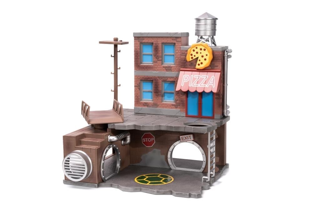 Teenage Mutant Ninja Turtles Nano Scene Deluxe Turtle Lair with 4 Figures Gallery Image 5