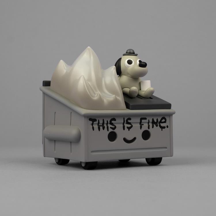 Lil Dumpster Fire This is Fine (Newsprint Edition) Limited Edition Vinyl Figure Gallery Image 5