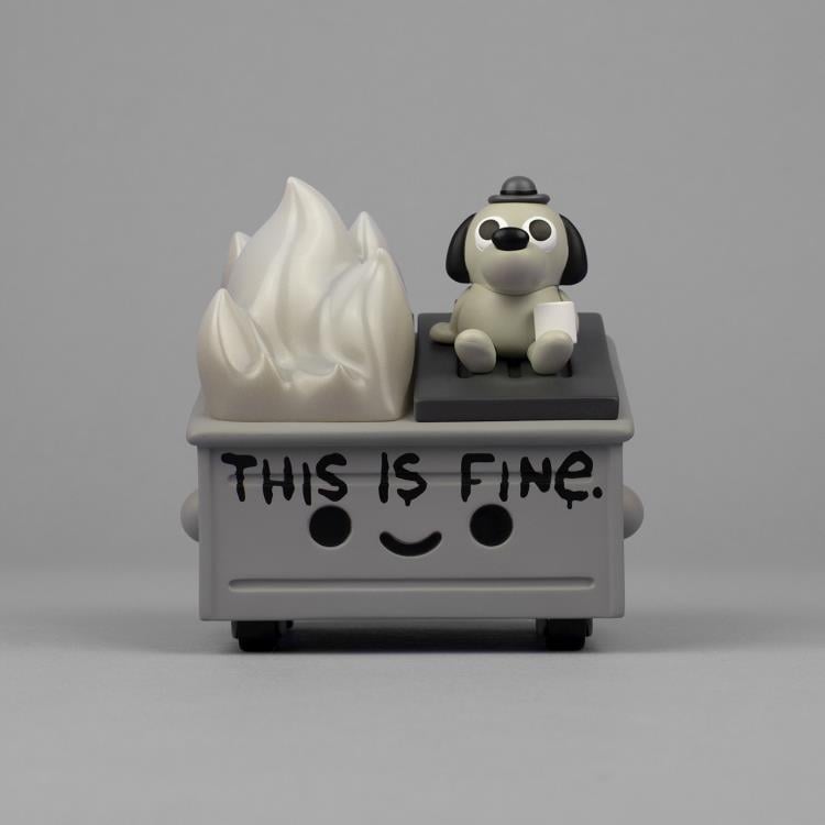 Lil Dumpster Fire This is Fine (Newsprint Edition) Limited Edition Vinyl Figure Gallery Image 3