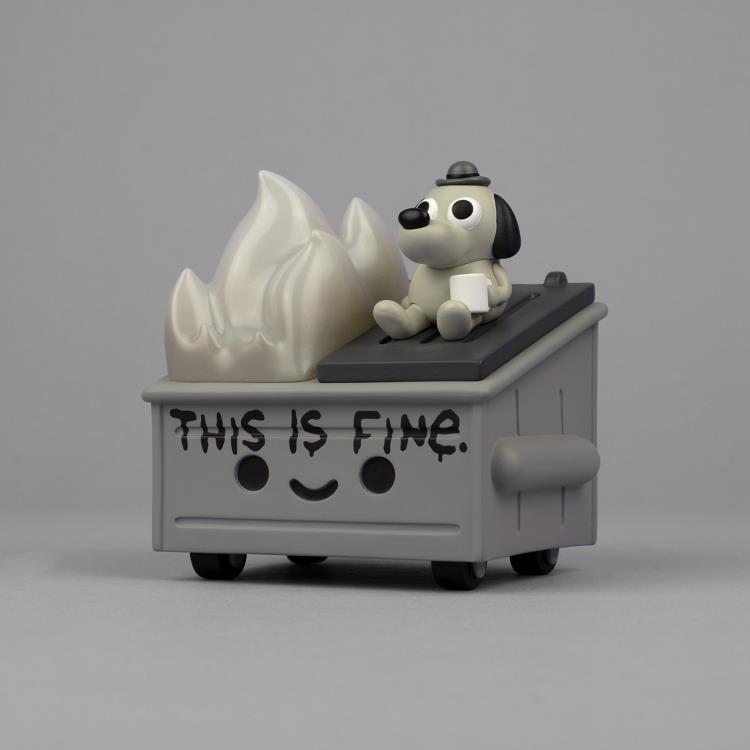 Lil Dumpster Fire This is Fine (Newsprint Edition) Limited Edition Vinyl Figure Gallery Image 4