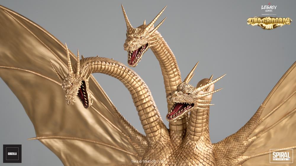 Godzilla vs. King Ghidorah (1991) The Legacy Series: Tanaka Kenichi Modeling Collection King Ghidorah Limited Edition Statue Gallery Image 10