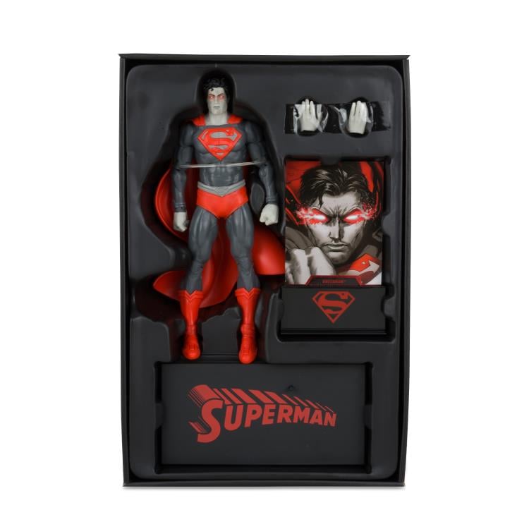 DC Comics Superman BBTS Exclusive Limited Black & White Accent Edition Figure Gallery Image 12