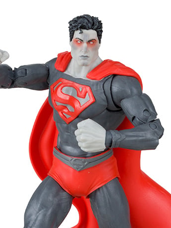 DC Comics Superman BBTS Exclusive Limited Black & White Accent Edition Figure Gallery Image 2