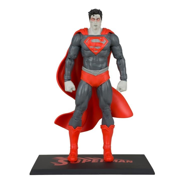 DC Comics Superman BBTS Exclusive Limited Black & White Accent Edition Figure Gallery Image 4