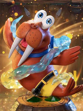 Banjo-Kazooie Walrus Banjo Statue Gallery Image 2