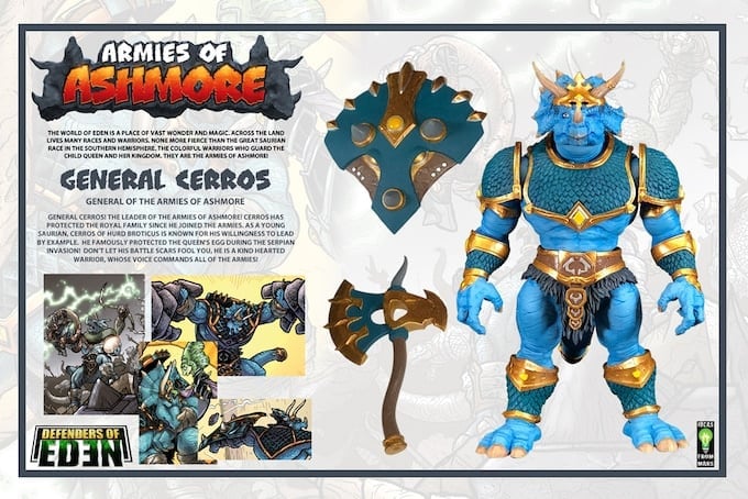 Defenders of Eden: Armies of Ashmore General Cerros 1/12 Scale Figure Gallery Image 11