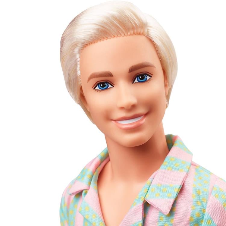 Barbie: The Movie Ken Doll (Pastel Striped Beach Outfit) Gallery Image 8
