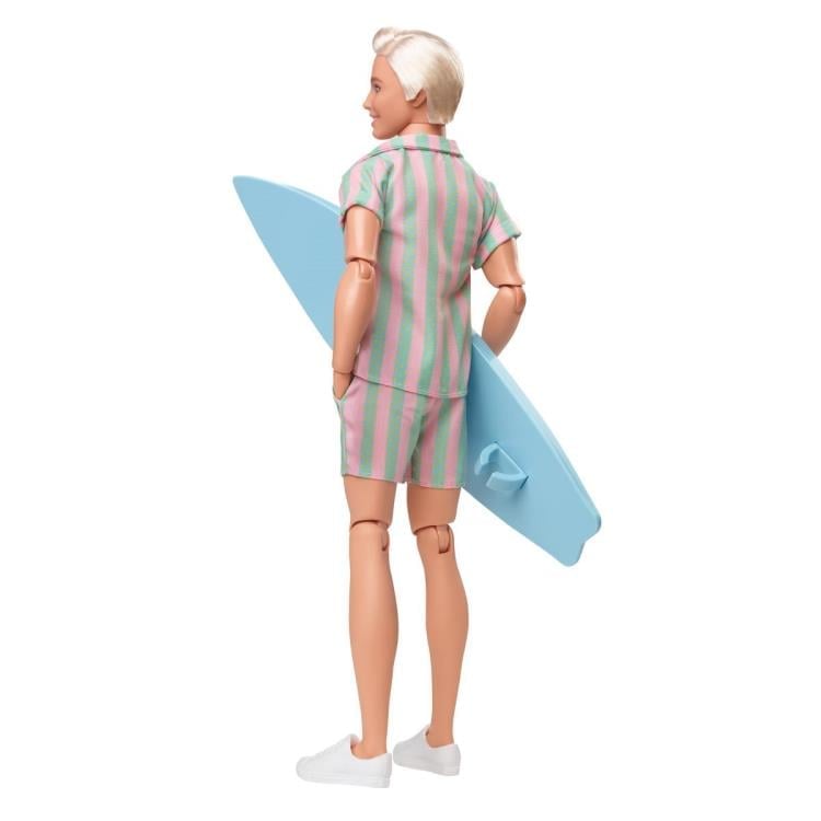 Barbie: The Movie Ken Doll (Pastel Striped Beach Outfit) Gallery Image 6