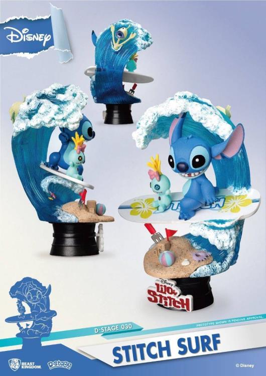 Lilo & Stitch D-Stage DS-030 Stitch Surf Statue (Reissue)